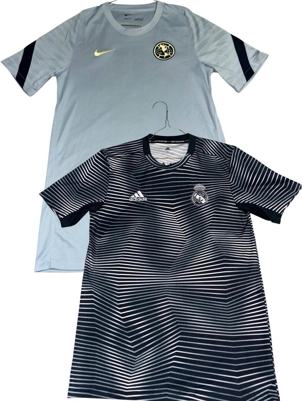Small Jersey lot bundle Adidas Nike Real Madrid Club America 2021 2022 2018 2019